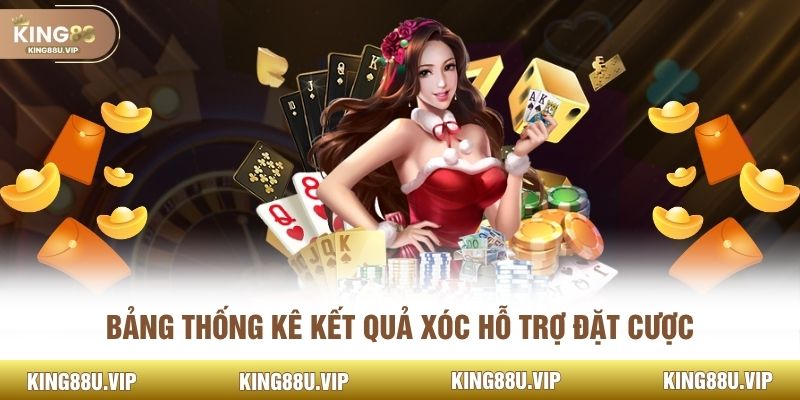 Bảng thống kê kết quả xóc hỗ trợ đặt cược