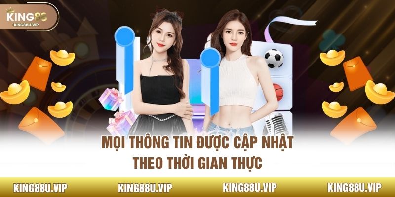 Mọi thông tin được cập nhật theo thời gian thực